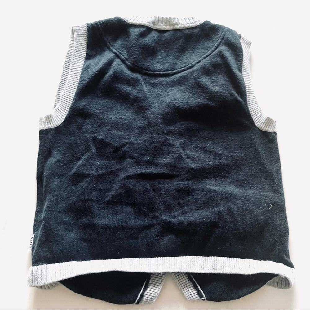Boss Hugo Boss boys color block knit sweater vest size 4 - Picture 5 of 5